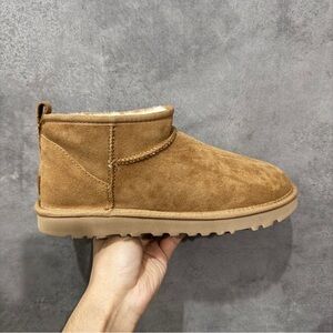 UGG Women's Tan Suede Ankle Boots